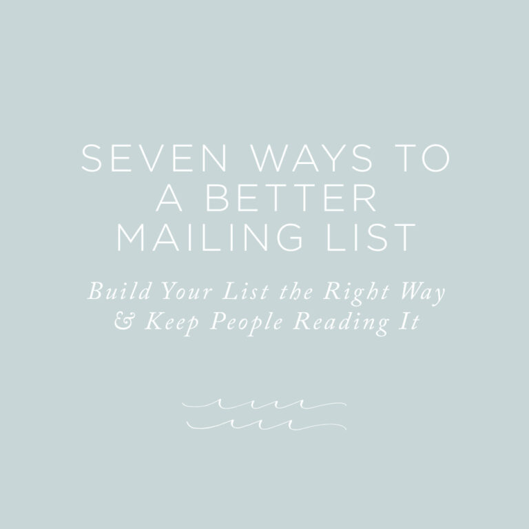 Seven Ways to a Better Mailing List